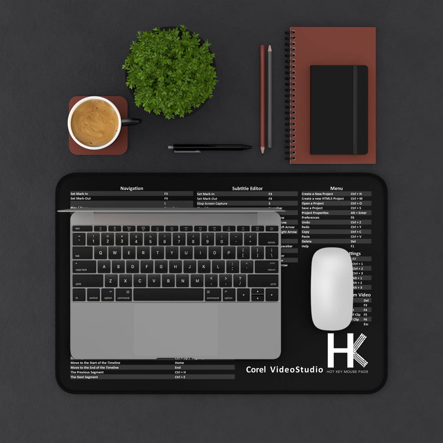 Corel VideoStudio Windows Hot Key Mouse Pad