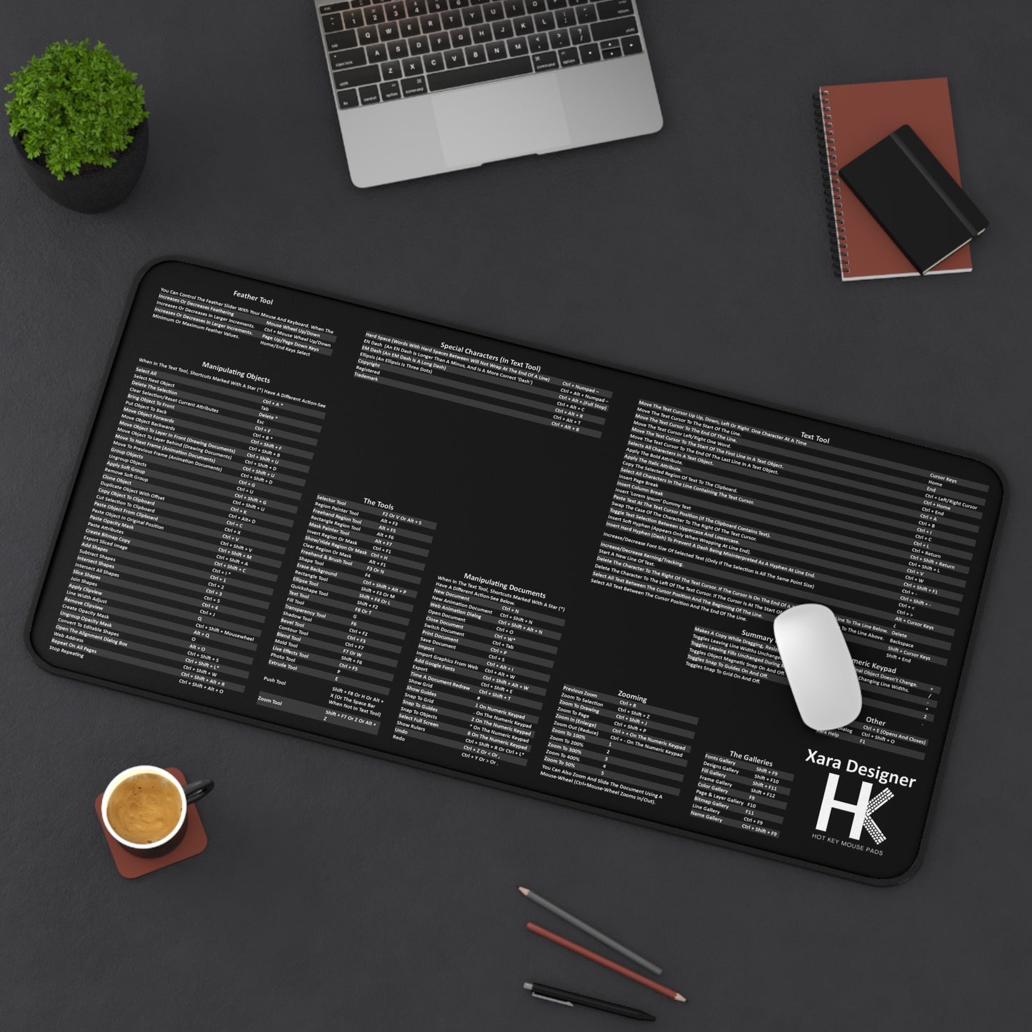 Xara Designer Windows Hot Key Mouse Pad